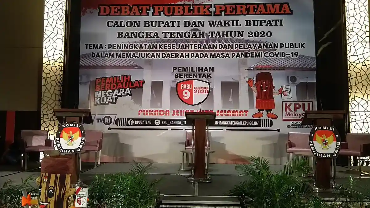 TAK Cuma Wajib Protokol Kesehatan, KPU Bateng Gandeng Polisi Jaga Ketat Debat Publik Pertama