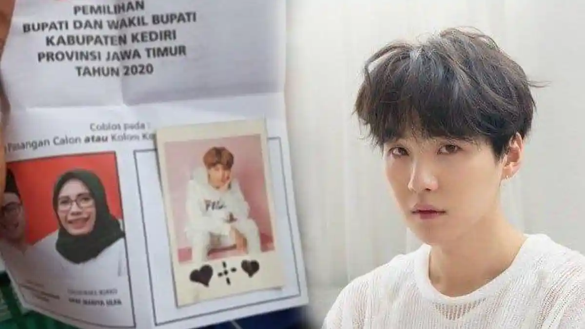 Bikin Ngakak, Suga BTS Muncul di Lembaran Surat Suara Pilkada 2020,  Warget Beri Komentar Kocak