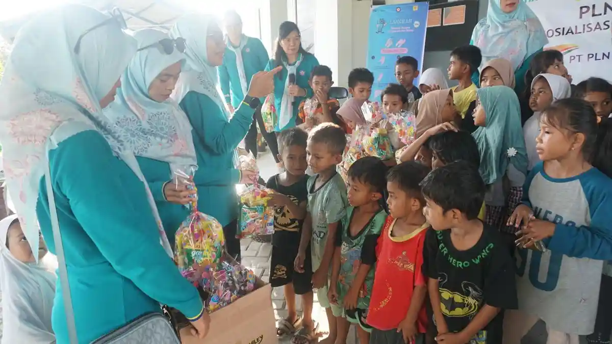 PLN UP3 Palu dan PIKK Meriahkan Hari Anak di TPA Kawatuna