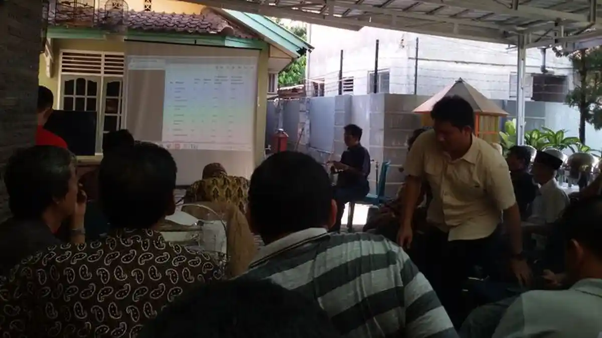 Pantia TPS Mulai Penghitungan Perolehan Suara (Foto)