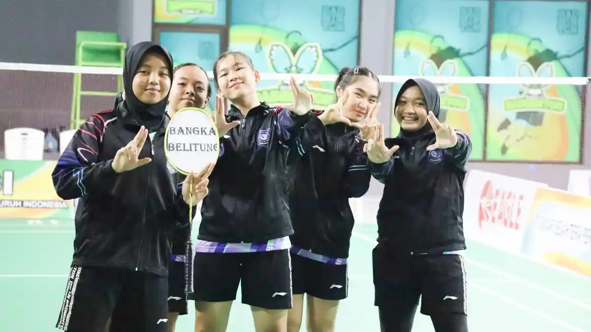 Catat Sejarah, Tim Bulutangkis Putri Babel Pertama Kali Lolos PON 2024