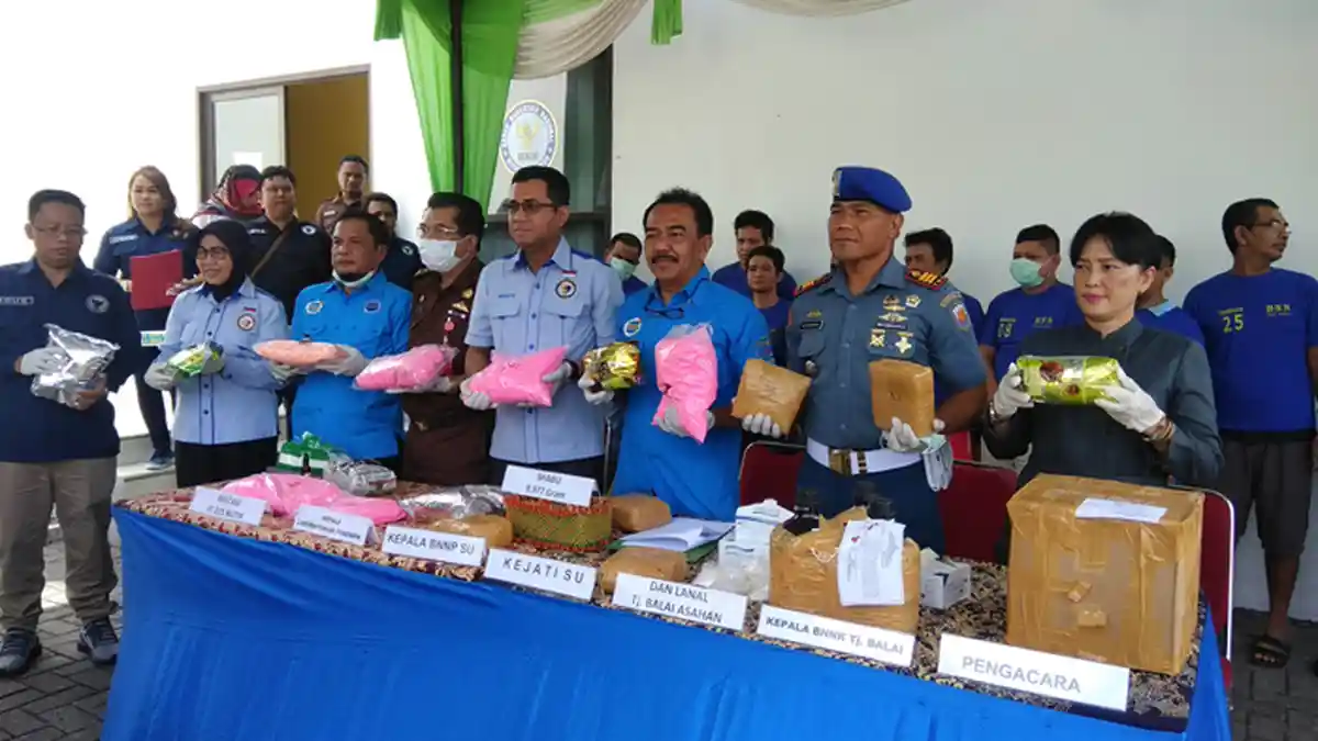 BNNP Sumut Musnahkan 10 kilogram Sabusabu dan 37225 Butir Pil Ekstasi