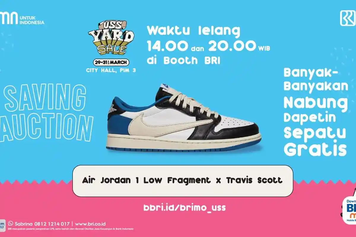 Promo Seru dari BRI di USS Yard Sale! Cukup Banyak Banyakan Nabung, Bisa Dapet Premium Sneakers