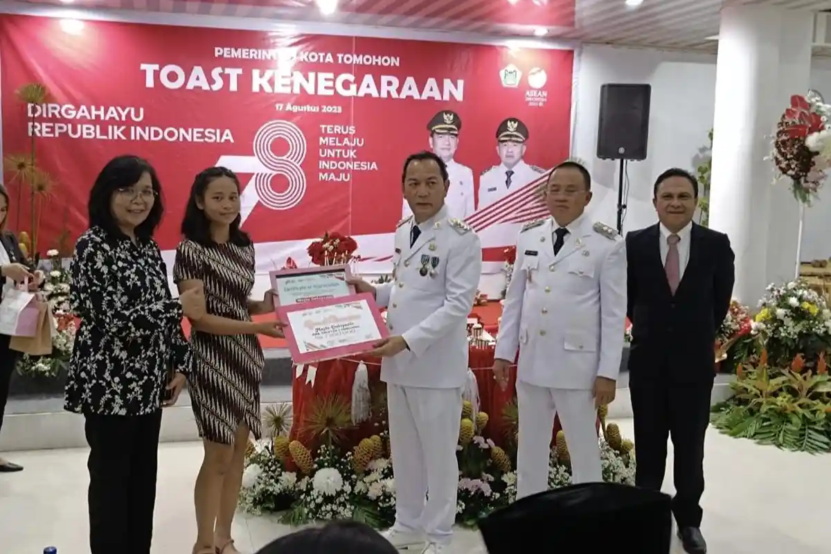 Mayla Debyianto Utusan SMK Kristen 1 Tomohon Best Champion Fashion Carnival TIFF 2023