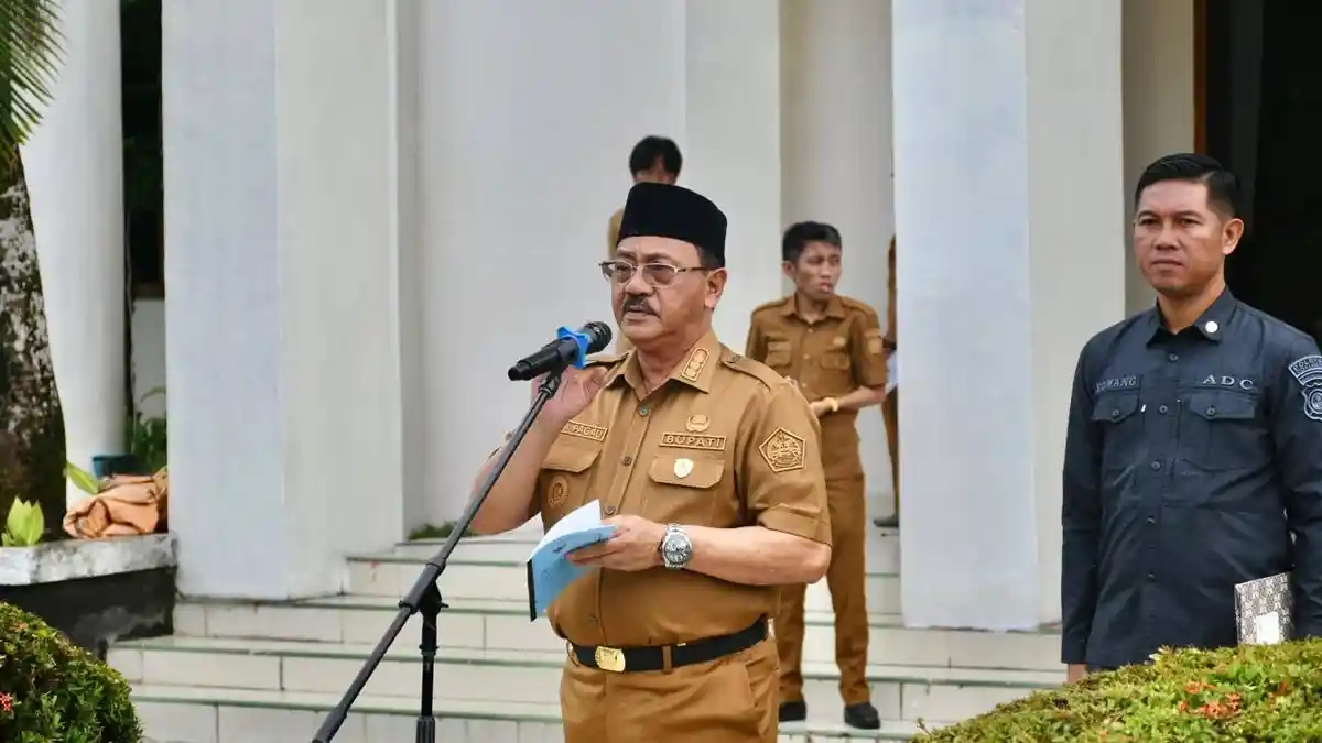 Bupati Boalemo Rum Pagau Pimpin Apel Awal Tahun 2026