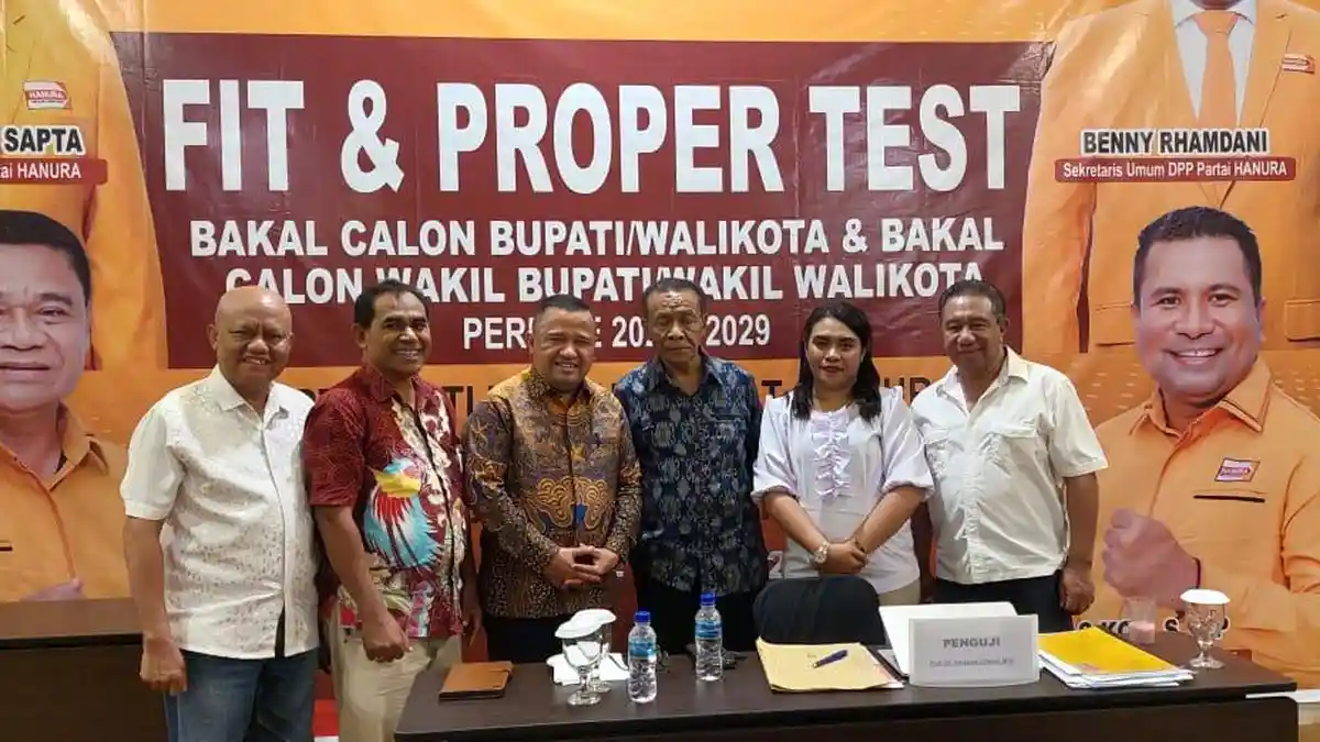 Bukti Keseriusan Maju Calon Bupati SBD, Gustaf Ikut Fit and Proper Test di Hanura