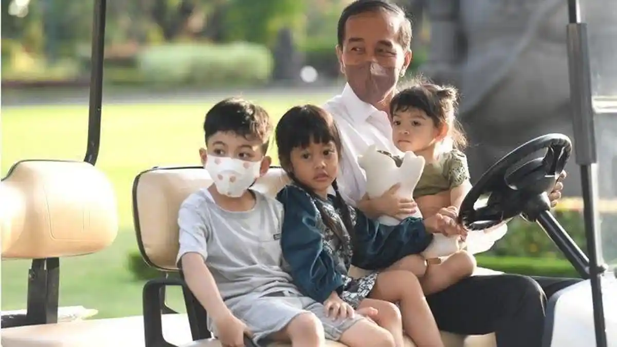 Berikut 6 Nama Unik Cucu Jokowi, Jan Ethes, La Lembah hingga Bebingah
