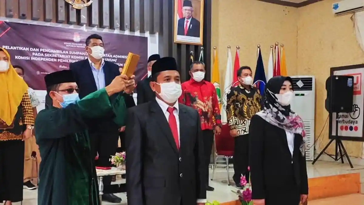 Sekretaris KPU Konawe Resmi Dijabat Noorcahyati Ningsih, Dilantik Sekjen KPU RI