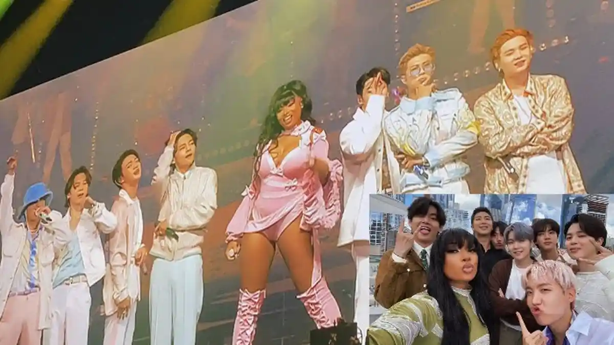 SURPRISE BTS dan Megan Thee Stallion Tampilkan 'Butter' di Konser Permission to Dance On Stage LA
