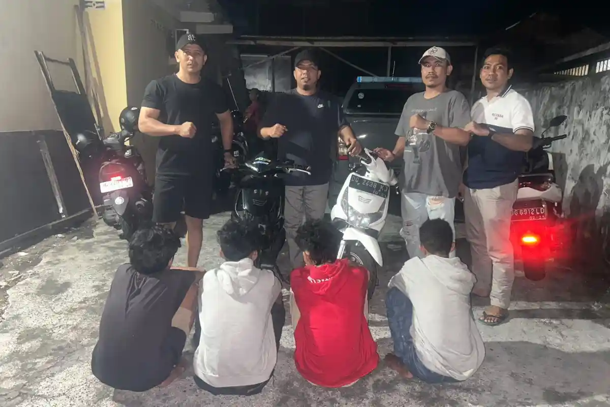 Ini Identitas 4 Pencuri Sepeda Motor di Ternate yang Ditangkap Polisi