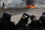 Demo UU Cipta Kerja Berlangsung Ricuh