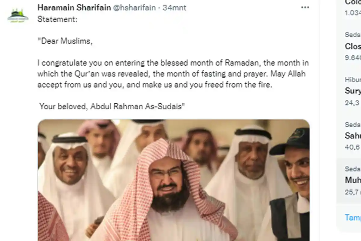 Hilal Terlihat, Arab Saudi Tetapkan 1 Ramadhan pada Sabtu 2 April 2022