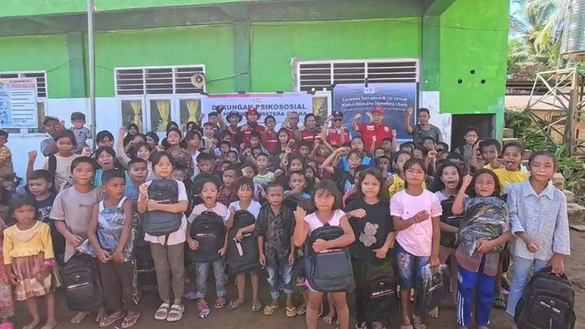JSI Group dan Savanna Sumatera Salurkan Bantuan Pendidikan bagi Anak Terdampak Bencana Sibolga