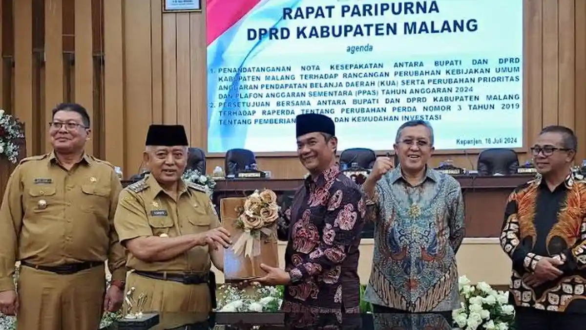 DPRD dan Bupati Malang Tandatangani Nota Kesepakatan Perubahan KUA dan PPAS 2024