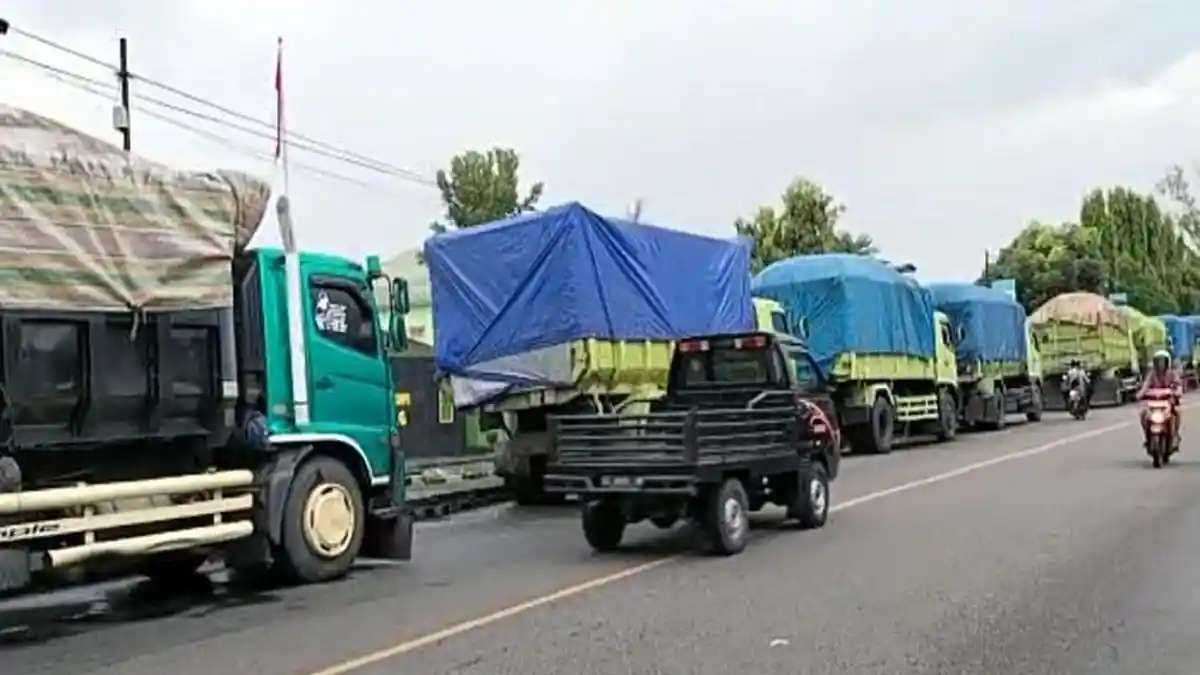 Sempat Ditahan, 14 Truk Angkutan Batubara Akhirnya Dilepas Dandim Lubuklinggau