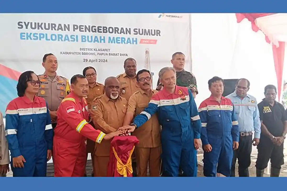 SKK Migas-Pertamina EP Syukuran Pengeboran Sumur BMR-001 di Kabupaten Sorong, Penantian Sejak 2021