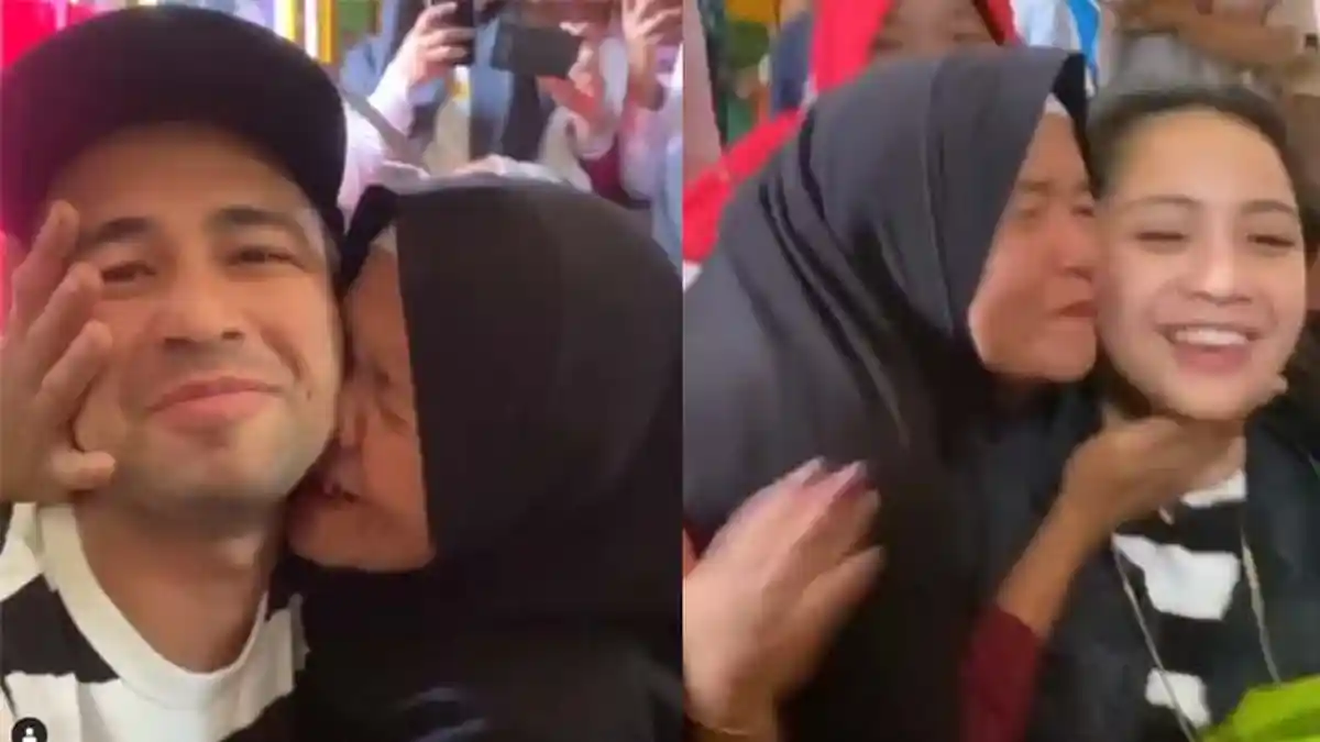 Raffi Ahmad Main ke Rumah Pengasuh Rafathar di Lampung, Nagita Bereaksi saat Pipinya Mendadak Dicium