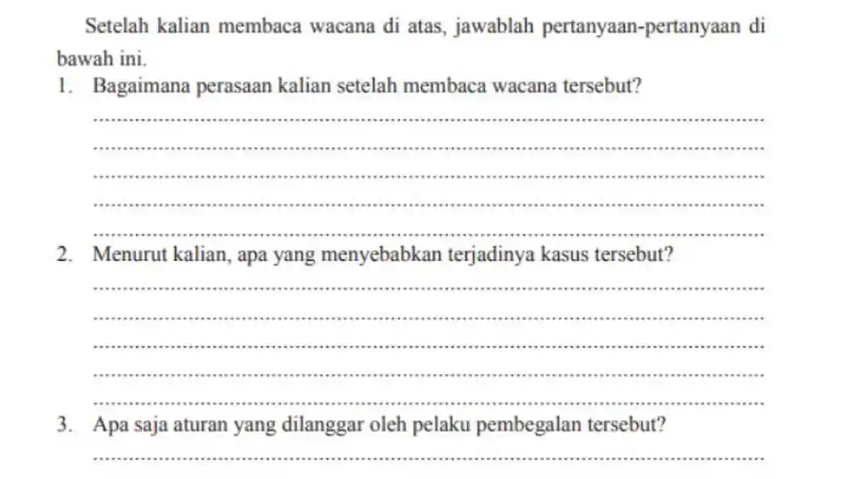 Kunci Jawaban PKN Kelas 11 Halaman 86: Wacana Polisi Ringkus Dua Begal Motor