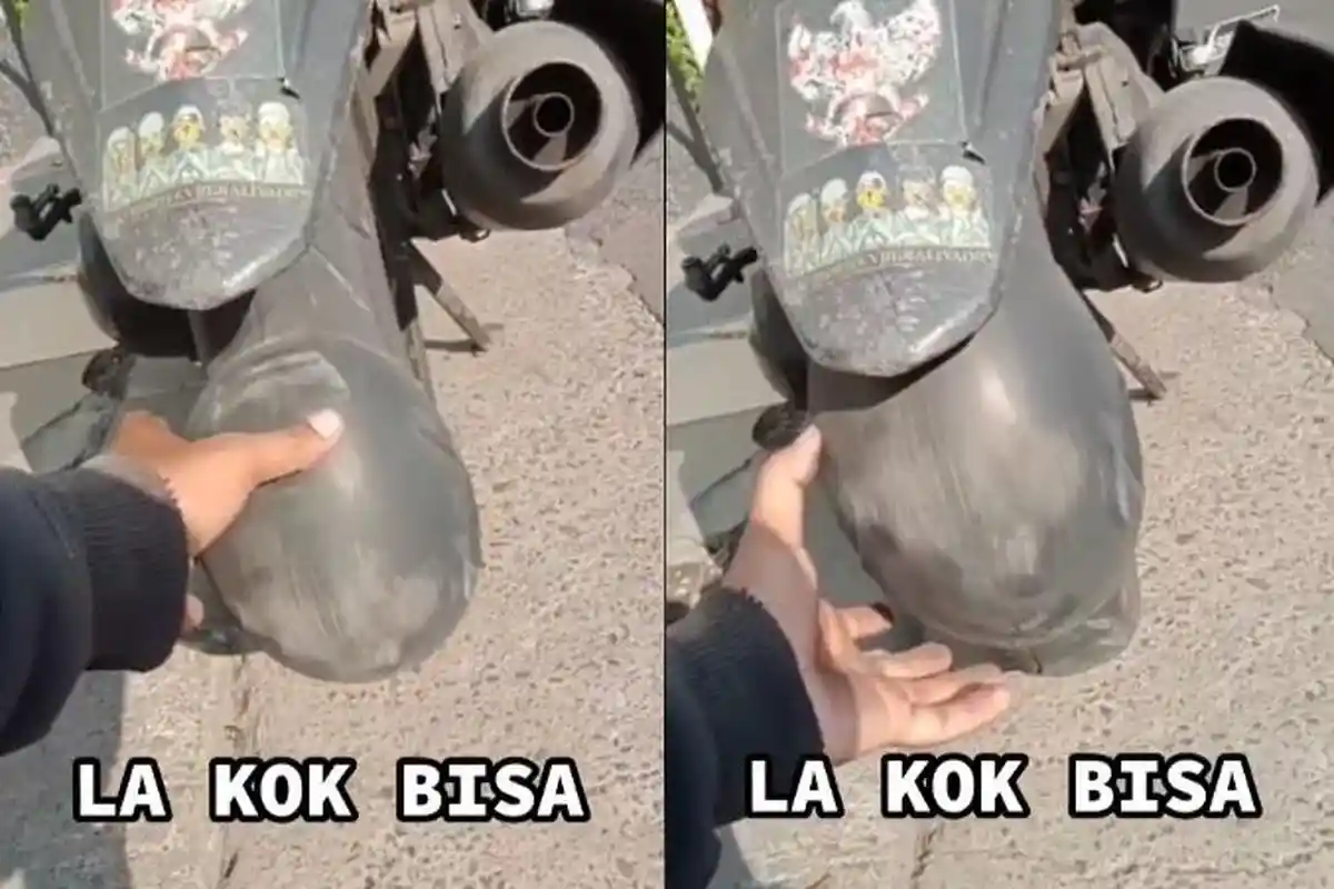 Viral Pengendara Motor di Situbondo Kaget Saat Temui Ban Membuncit Bak Ibu Hamil, Ini Penyebabnya