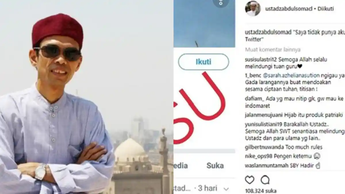 Waspada! Ustadz Abdul Somad Tegaskan Tak Punya Akun Twitter, Akun yang Ini Palsu