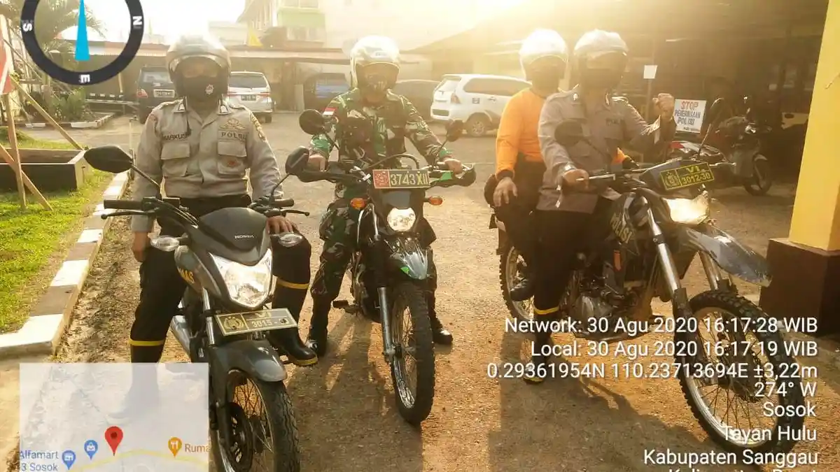 Polsek Tayan Hulu Polres Sanggau Temukan Lahan yang Telah Dibakar