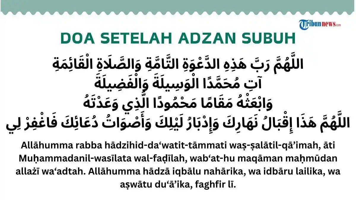 Doa setelah Adzan Subuh, Apa Bedanya dengan Adzan Sholat Fardhu Lainnya ...
