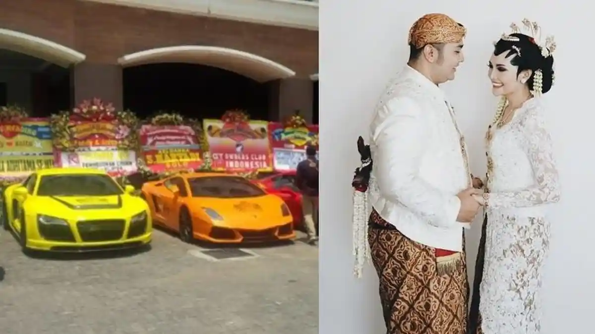 Puluhan Lamborghini Terparkir dan Dihadiri Artis, Ini Serba-serbi Pernikahan Fandy dan Anita di Solo