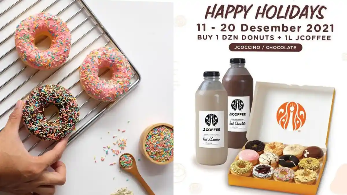 TERBARU! Promo J.CO 13-20 Desember 2021, Dapatkan 1 Dozen Donut Plus 1L Coffee/Chocolate Rp 145 Ribu