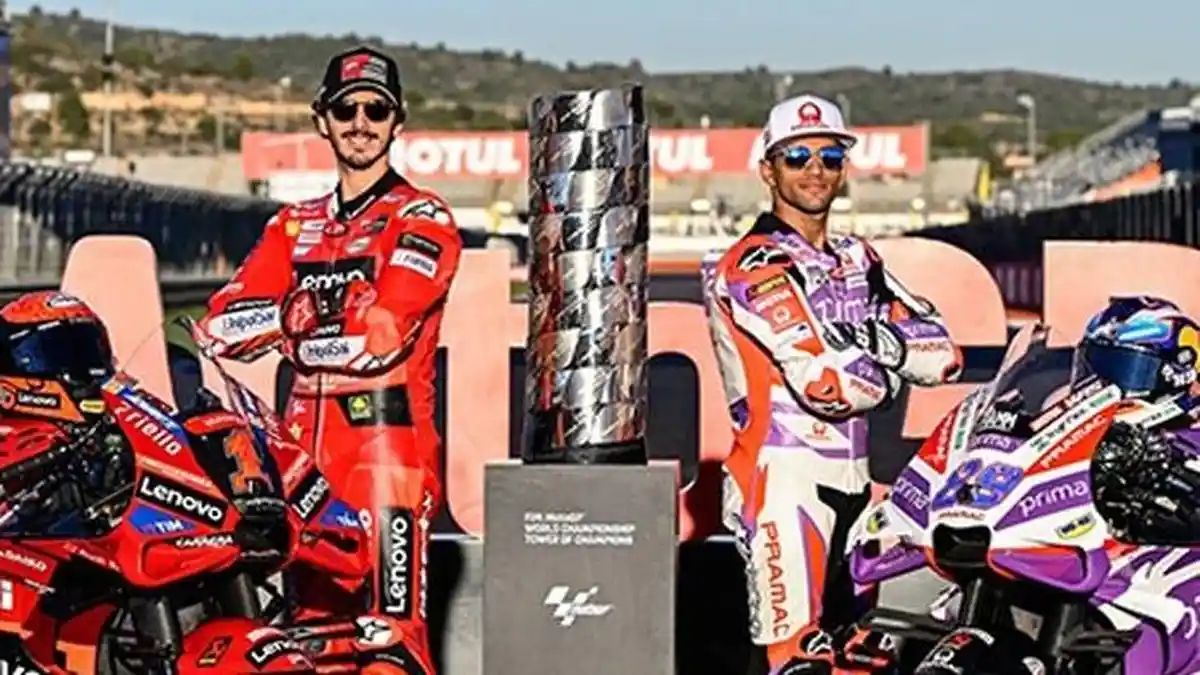 Link Live Streaming MotoGP Valencia 2023, Duel Balapan Bagnaia vs Martin Raih Titel Juara Dunia