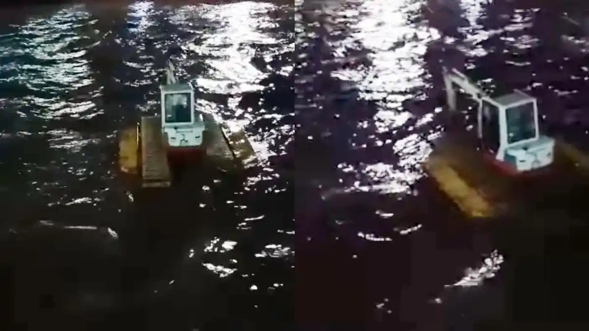 Hujan Bikin Arus Bengawan Solo Deras, Ekskavator di Solo Hanyut, 2 Jam Kemudian Ditemukan di Ngawi