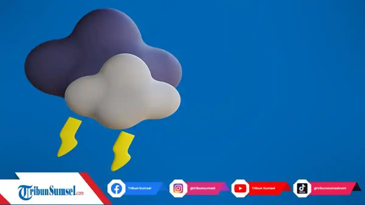 Prakiraan cuaca Sumsel 13 Juli 2022 : Wilayah Sumsel Berpotensi Hujan dan Petir, Palembang Berawan