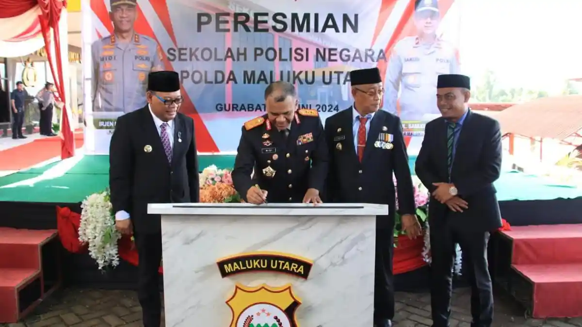 Sekolah Polisi Negara di Tidore Maluku Utara Diresmikan