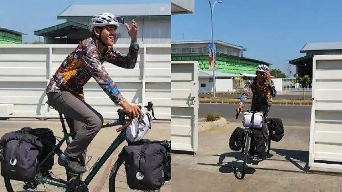 215 Hari Naik Sepeda Ontel, Ari Pria Majalengka Sujud Syukur sampai di Mekkah, Impian Umroh Terwujud