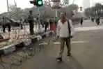 Polisi Sterilkan Jalan Medan Merdeka Barat