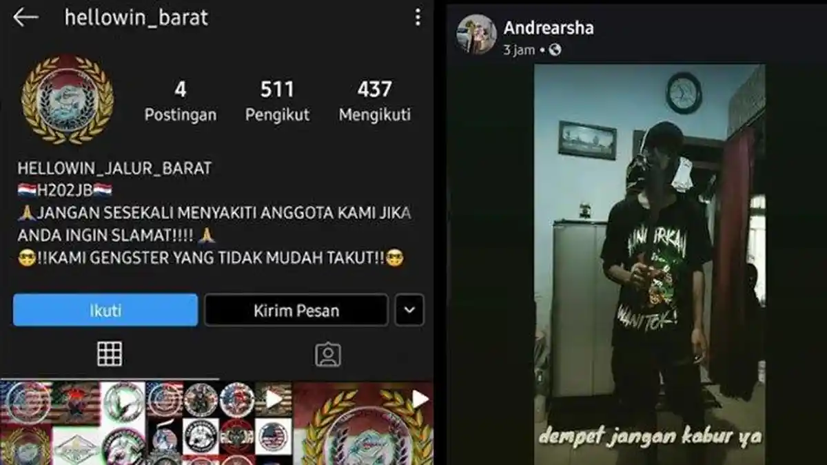 Warga Dihantui Kemunculan Gangster Bersenjata Gergaji