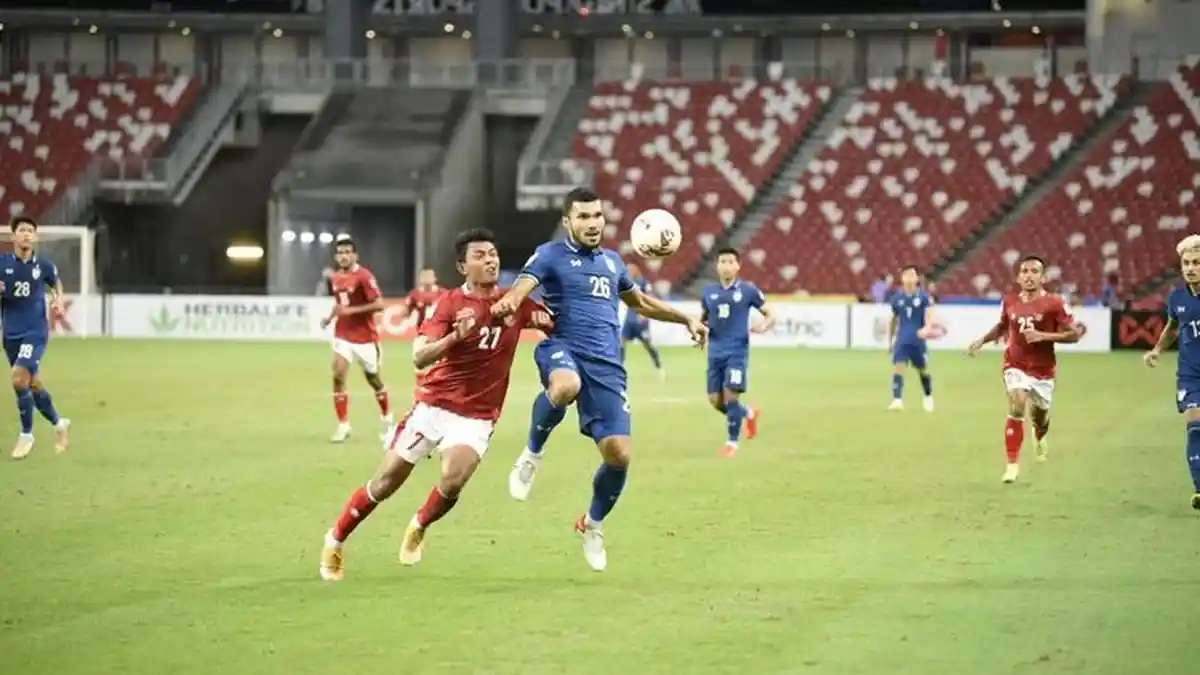Hasil Akhir Final Leg Pertama Indonesia vs Thailand : Timnas Garuda Kalah 4-0