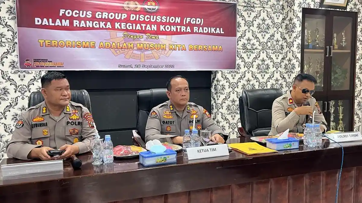 Wakapolres Binjai Kedatangan Tamu Div Humas Polri, Diajak Perang Lawan Teroris