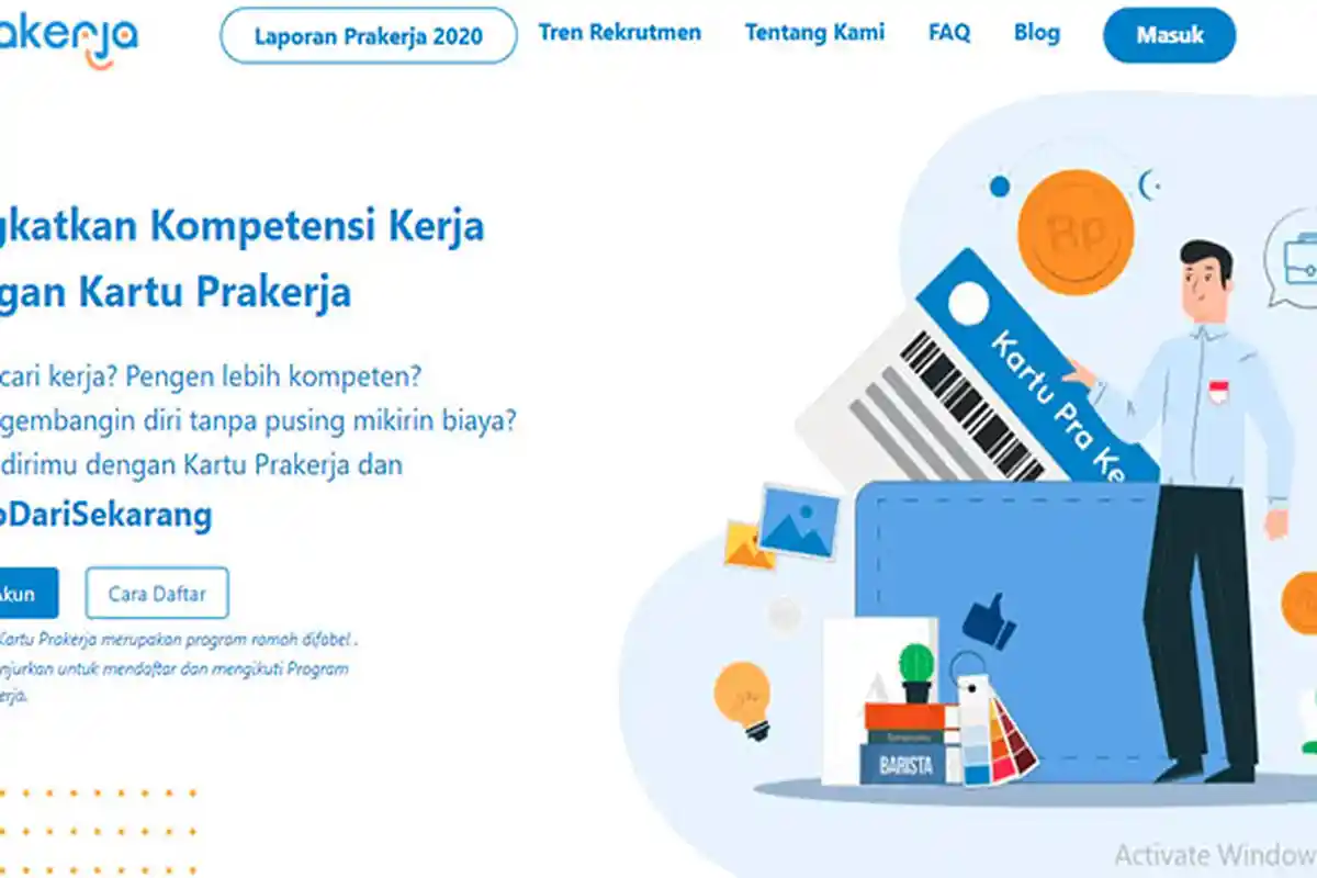 NO KTP Sudah Terdaftar di Prakerja, Langkah Prakerja Berikutnya Syarat Mendaftar Kartu Prakerja ?