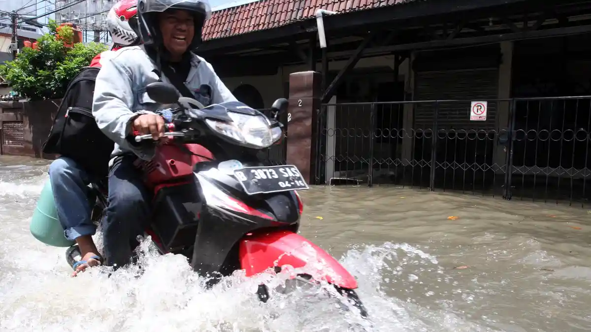 Banjir di Jakarta Timur Mulai Surut