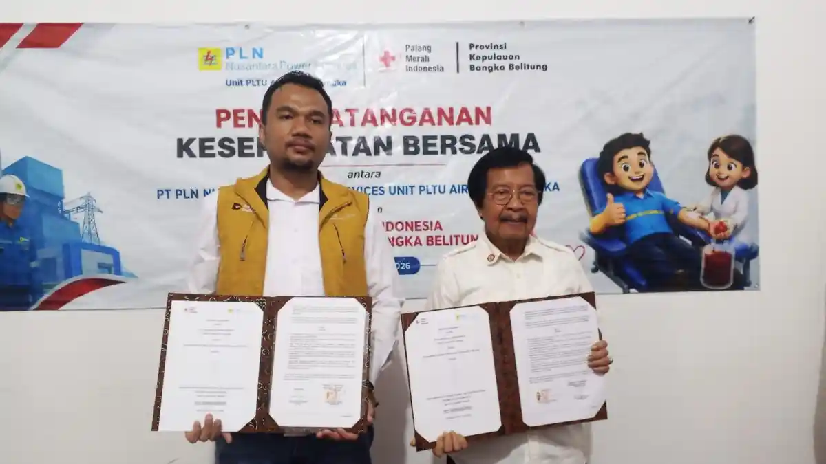 PMI Babel Kerja Sama dengan PLTU Air Anyir Perkuat Aksi Kemanusiaan dan Pelayanan Darah