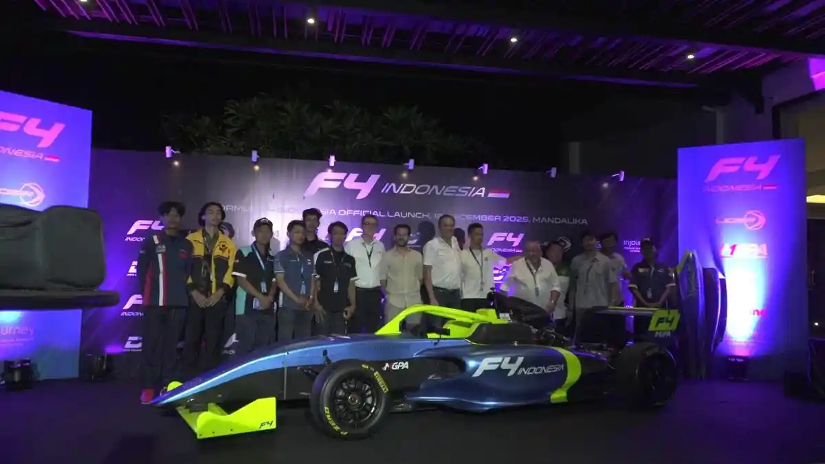 Formula 4 Indonesia Resmi Diluncurkan, Mandalika Jadi Pusat Pembinaan Pembalap Muda