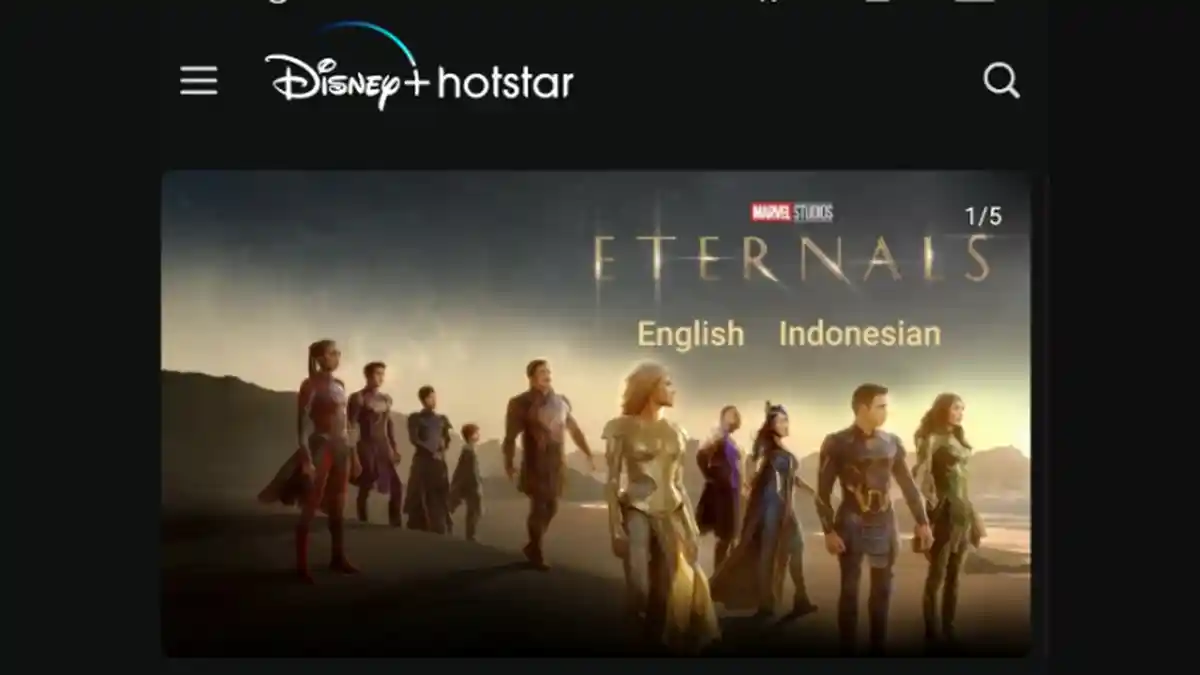 Link Resmi Nonton Film Eternals, Simak Cara dan Biaya Berlangganan Disney+ Hotstar