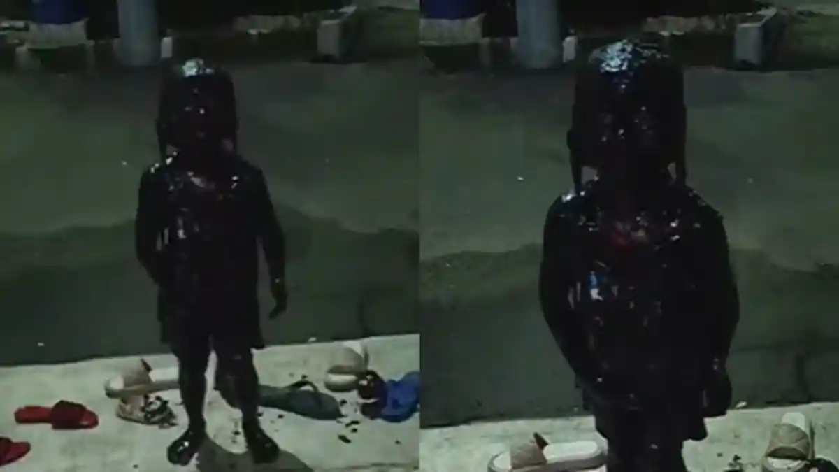 Viral Bocah Pulang ke Rumah Berlumuran Lumpur, Sang Ibu Syok Liat Anaknya Hitam Legam