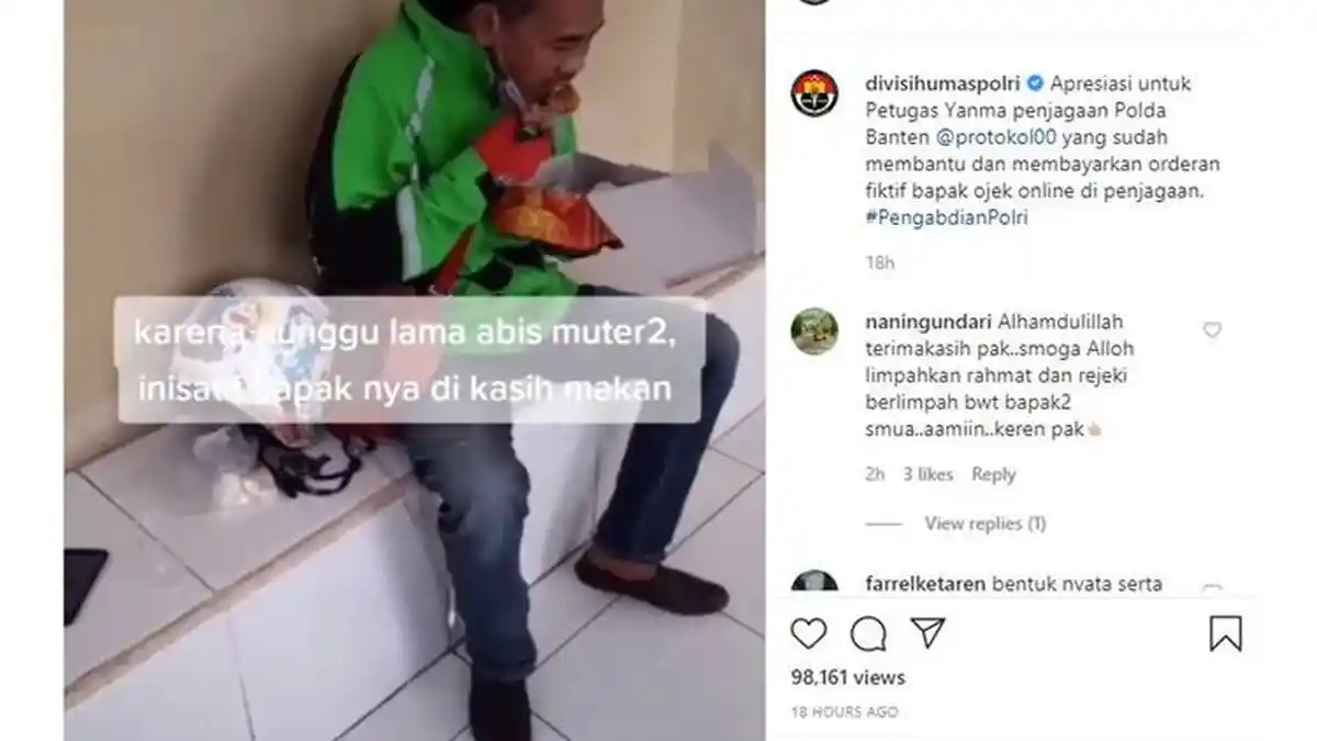 Tak Tega Lihat Struk dan Wajah Driver Ojol yang Pucat, Polisi Patungan Bayar Orderan Fiktif