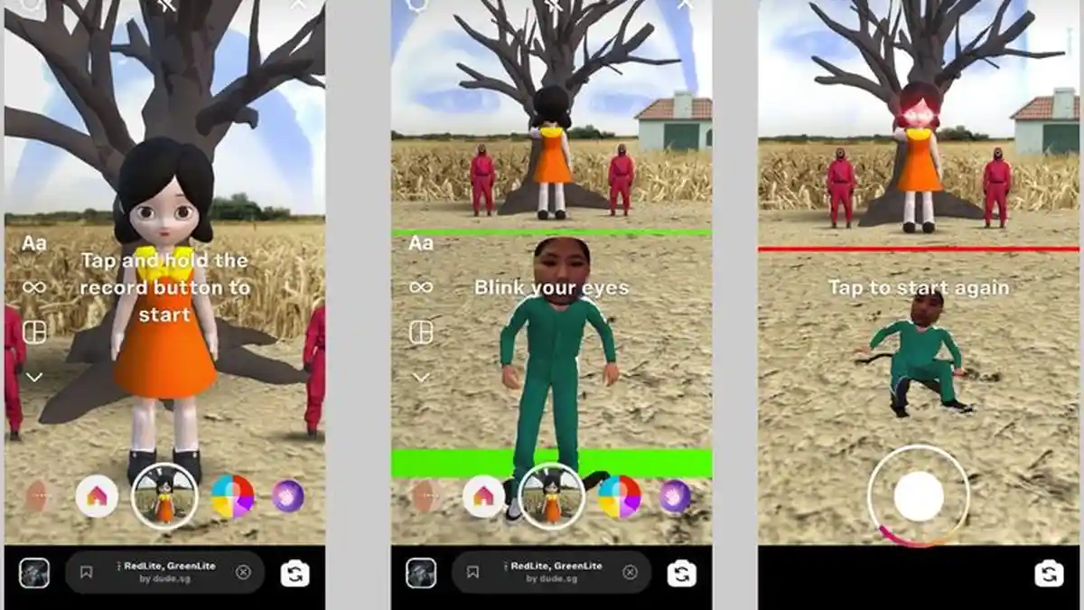 Cara Memainkan Lampu Merah Lampu Hijau Ala Squid Game di Instagram