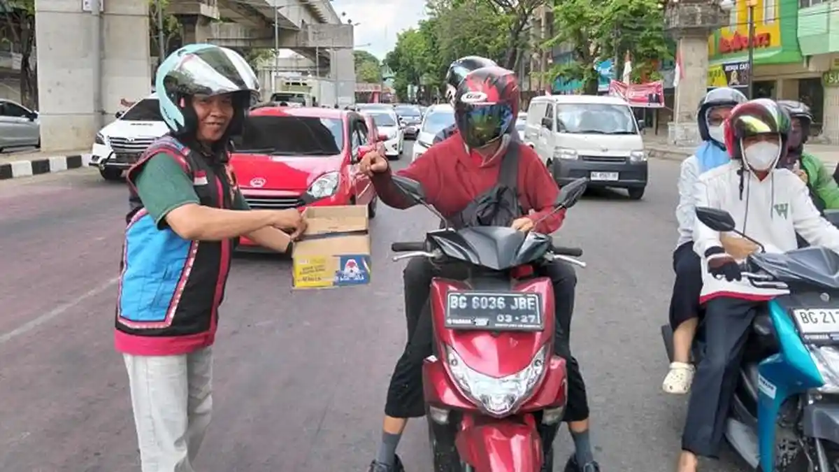 Hari Pertama Solidaritas dari ADO Sumsel Berhasil Kumpulkan Dana Rp 12.339.000