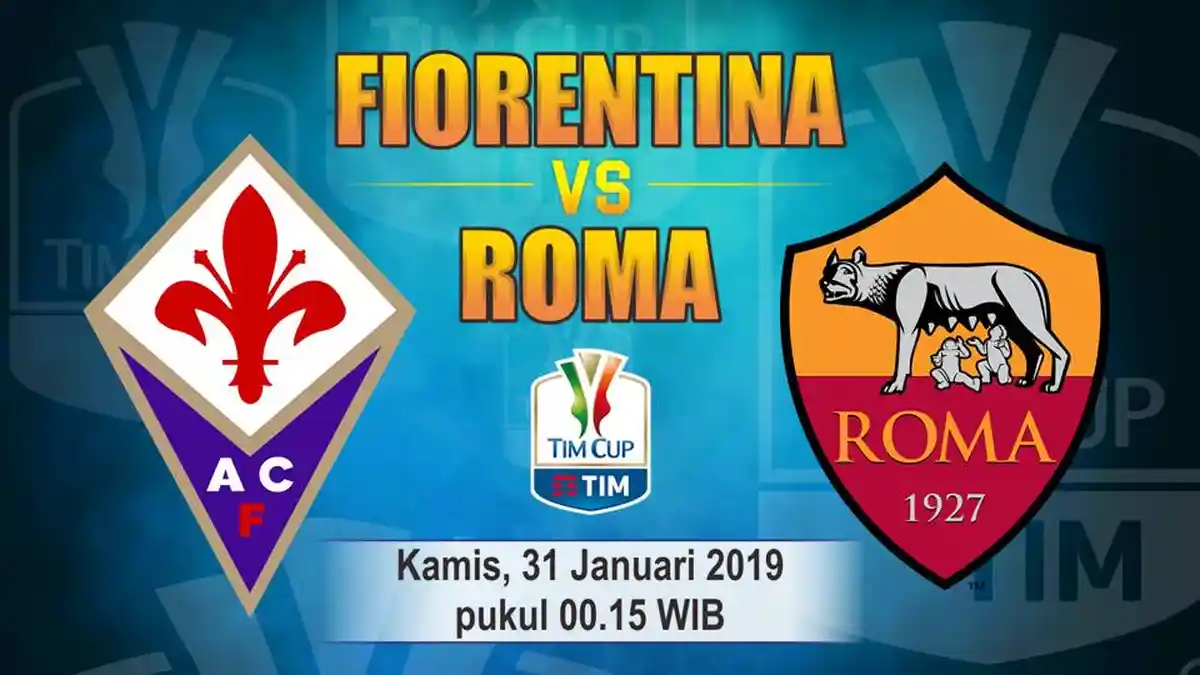 HASIL Coppa Italia Fiorentina vs AS Roma: Babak Pertama Berlangsung Sengit, Skor 2-1