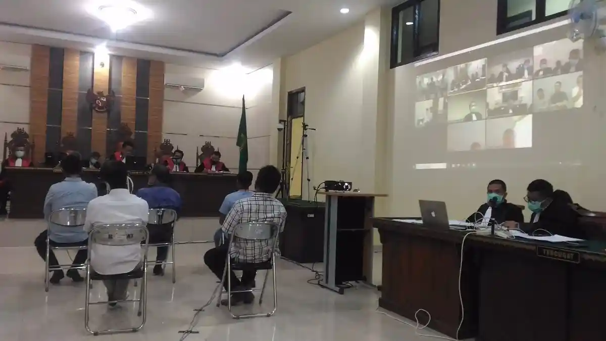 BREAKING NEWS Sidang Online Dugaan Suap Fee Proyek Lampura Tak Dihadiri JPU dan Terdakwa