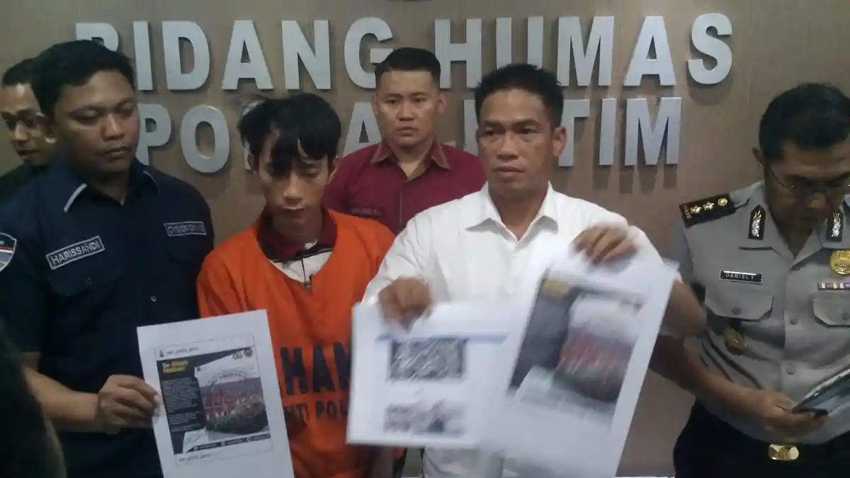 VIDEO: Penyebar Hoax Polri Dukung Satu Paslon Pilpres Ditangkap Polda Jatim