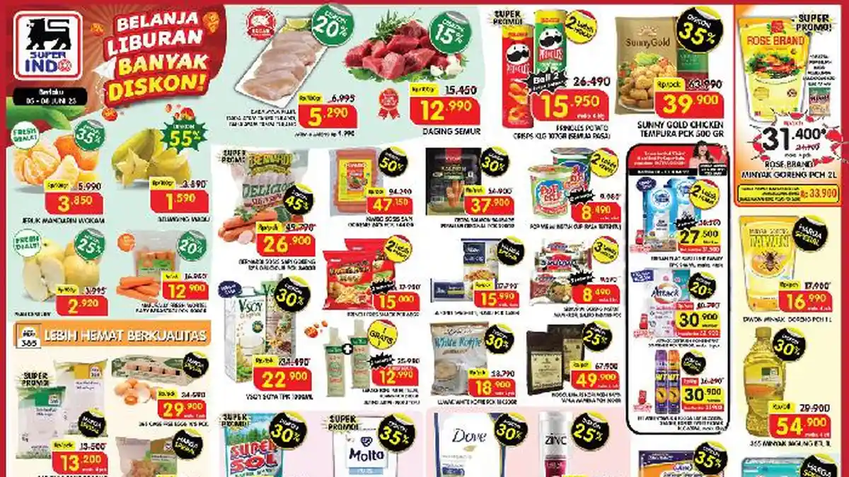 KATALOG Promo Superindo 5-8 Juni 2023 Terbaru: Sosis Bernardi Diskon 45 Persen, Belimbing 55 Persen